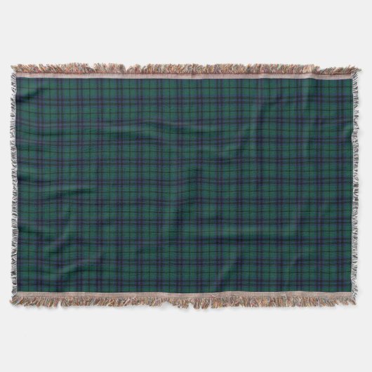 Keith Clan Dark Green Modern Scottish Tartan Decke (Vorderseite)