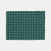 Keith Clan Light Green und Blue Ancient Tartan Fleecedecke (Vorderseite (Horizontal))