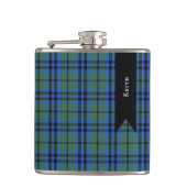 Keith Clan Scottish Tartan Kariertes Muster Flachmann (Vorderseite)