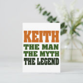 KEITH - Der Mann, der Mythos, die Legende! Postkarte (Stehend Vorderseite)