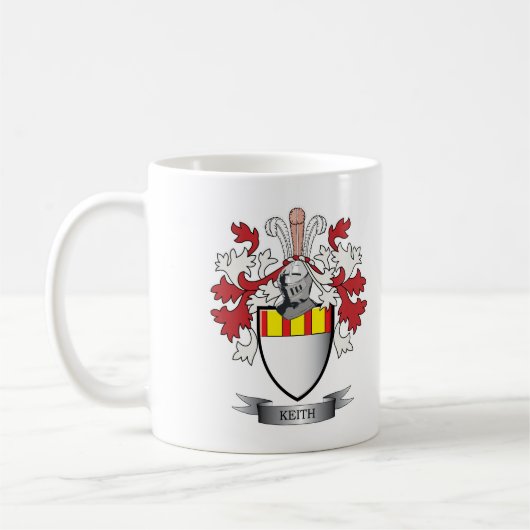 Keith-Familienwappen-Wappen Kaffeetasse (Links)