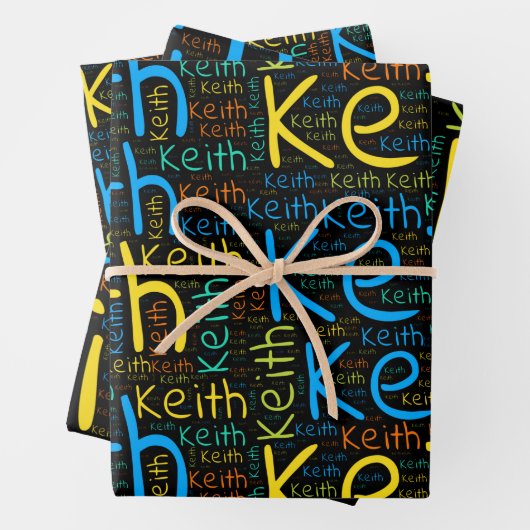 Keith Geschenkpapier Set (Beispiel)