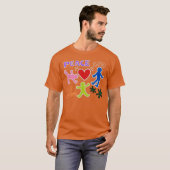 Keith Graffiti Peace and Love Art Bold Bright Cart T-Shirt (Vorne ganz)