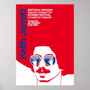 Keith Jarrett in Griechenland Jazz Vintage Poster