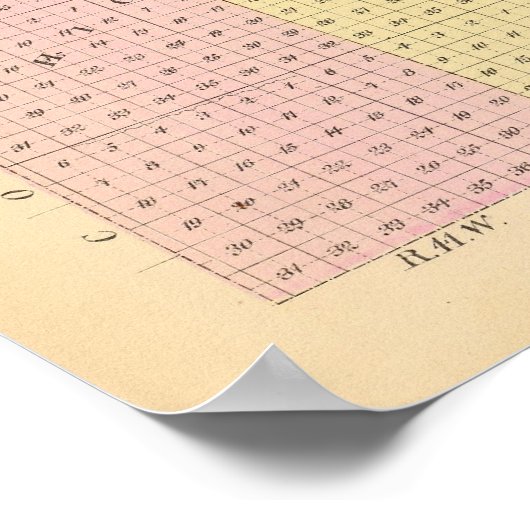 Keith Landkreis, Nebraska Poster (Ecke)