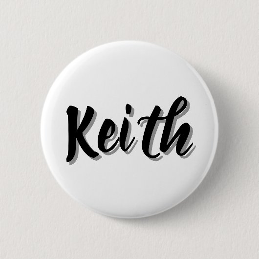 Keith Männer Name, Button (Vorderseite)