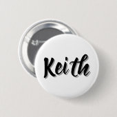 Keith Männer Name, Button (Vorne & Hinten)
