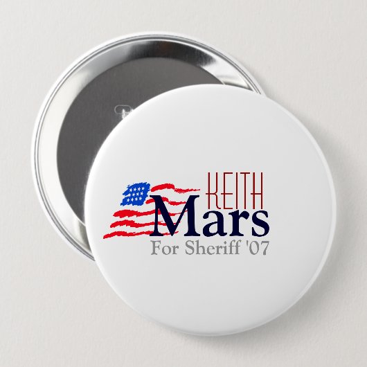 Keith-Mars-Kampagnen-Knopf Button (Vorne & Hinten)