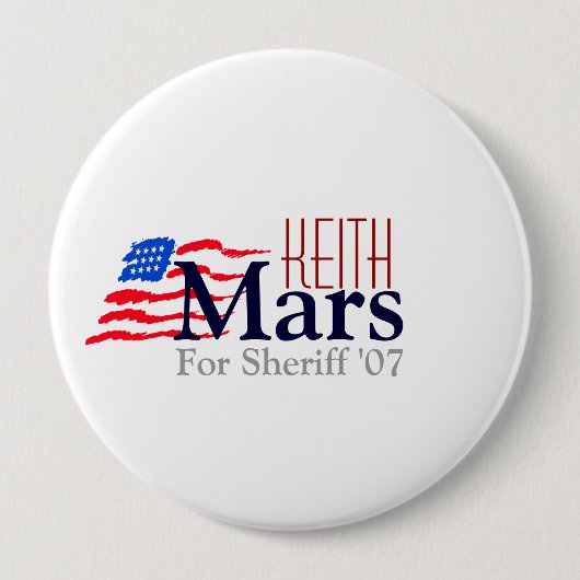 Keith-Mars-Kampagnen-Knopf Button (Vorderseite)