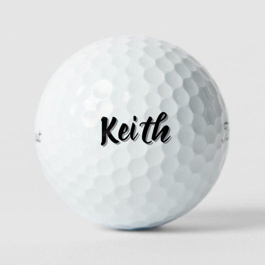 Keith Mens Name, Golfball (Vorderseite)