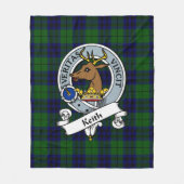 Keith Modern Clan Abzeichen Tartan Kariert Fleecedecke (Vorderseite)
