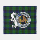 Keith Modern Clan Abzeichen Tartan Kariert Fleecedecke (Vorderseite (Horizontal))