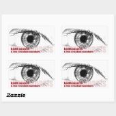 Keith Morris und die kokierten Numbers-Aufkleber Rechteckiger Aufkleber (Blatt)