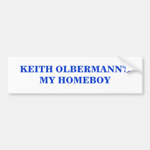 KEITH OLBERMANNS MY HOMEBOY AUTOAUFKLEBER