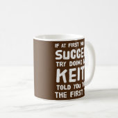 Keith Personalisiert Name Birthday Gift Funny Kaffeetasse (VorderseiteRechts)
