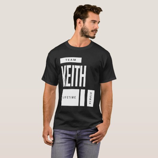 Keith Personalisiert Name Birthday Gift T-Shirt (Vorne ganz)