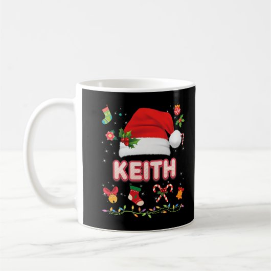 Keith Santa Claus Hat Familie frohe Weihnachten We Kaffeetasse (Links)
