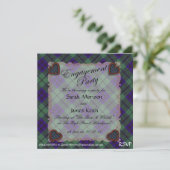 Keith Scottish Clan tartan - Kariert Einladung (Stehend Vorderseite)