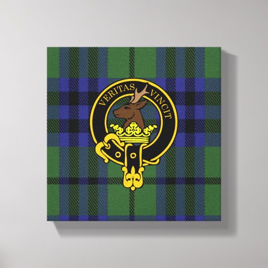 Keith Scottish Wappen und Tartan Canvas print Leinwanddruck (Vorderseite)