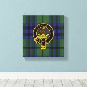 Keith Scottish Wappen und Tartan Canvas print Leinwanddruck (Insitu (Holzboden))