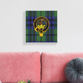 Keith Scottish Wappen und Tartan Canvas print Leinwanddruck (Insitu (Wohnzimmer))