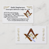 Keith Stephenson Visitenkarte (Vorne/Hinten)