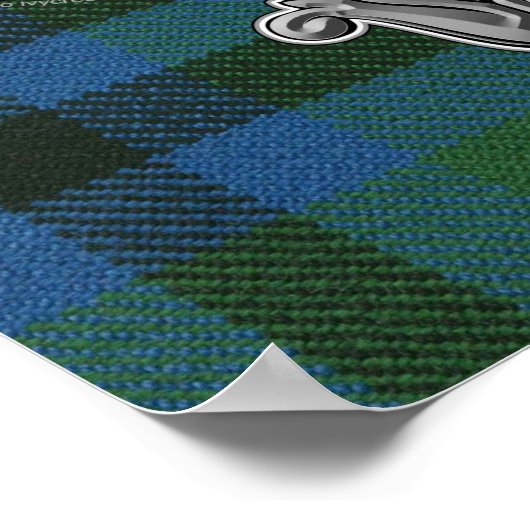 Keith Tartan & Abzeichen Poster (Ecke)