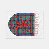 Keith Tartan Scottish Plädoyer Lion Rampant Fleecedecke (Vorderseite (Horizontal))