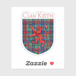 Keith Tartan Scottish Plaid Lion Rampant Aufkleber