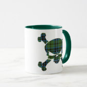 Keith Tartan Skull No Banner Tasse (VorderseiteRechts)