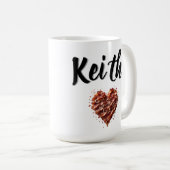 Keith, verdirb mir nicht mein Herz mit Bacon, Kaffeetasse (VorderseiteRechts)
