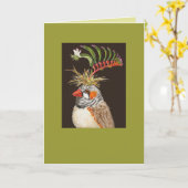 Keith, zebra finch card karte (Gelbe Blume)
