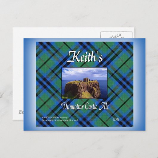 Keith's Dunnottar Castle Ale Postkarte (Vorne/Hinten)