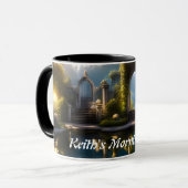 Keith's Morning Tea Personalisiert anpassbar Tasse (Vorderseite Links)