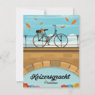 Keizersgracht Canal Amsterdam Reiseplakat