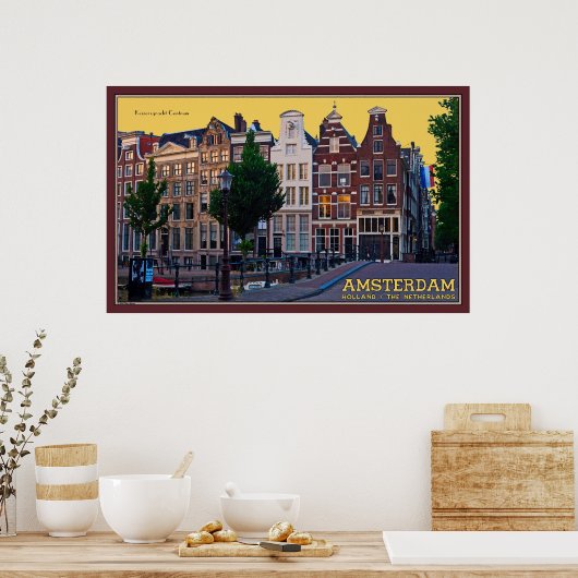 Keizersgracht Centrum Poster (Küche)