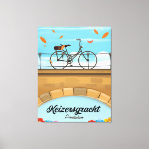 Keizersgracht-Kanal Amsterdam Reiseplakat Leinwanddruck