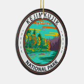 Kejimkujik Nationalpark immer noch Brook Canada Ab Keramik Ornament (Rechts)