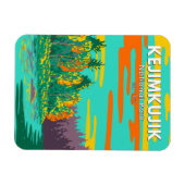 Kejimkujik Nationalpark immer noch Brook Canada Re Magnet (Horizontal)