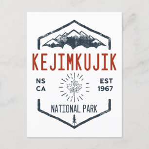 Kejimkujik Nationalpark Kanada Vintag erschüttert Postkarte