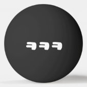 KEKEKE ㅋ ㅋ ㅋ koreanischer Slang Pong Ball Tischtennisball (Rückseite)