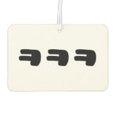 KEKEKE ㅋ ㅋ ㅋ Slang Autolufterfrischer (Rückseite)