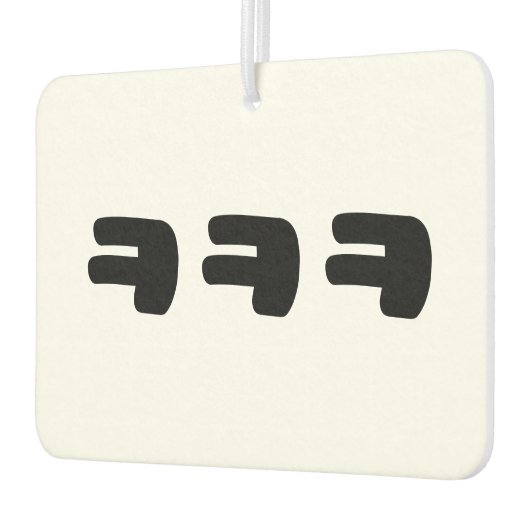 KEKEKE ㅋ ㅋ ㅋ Slang Autolufterfrischer (Links)