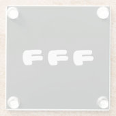 KEKEKE ㅋ ㅋ ㅋ Slang Glasuntersetzer (Rückseite)