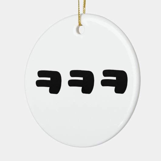 KEKEKE ㅋ ㅋ ㅋ Slang Keramik Ornament (Links)