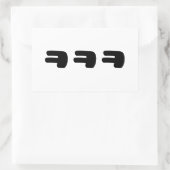 KEKEKE ㅋ ㅋ ㅋ Slang Rechteckiger Aufkleber (Tasche)