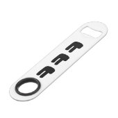 KEKEKE ㅋ ㅋ ㅋ Slang Speed Flaschenöffner (Vorderseite Schrägansicht)