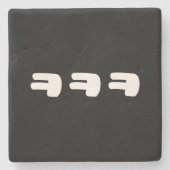 KEKEKE ㅋ ㅋ ㅋ Slang Steinuntersetzer (Vorderseite)