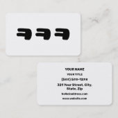 KEKEKE ㅋ ㅋ ㅋ Slang Visitenkarte (Vorne/Hinten)