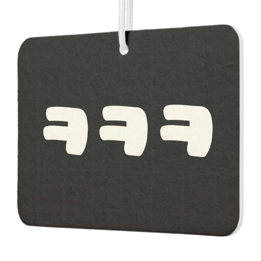 KEKEKEKE ㅋ ㅋ ㅋ koreanische Umgangssprache Autolufterfrischer (Links)